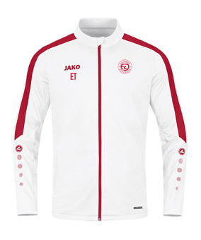 JAKO Power Polyesterjacke Damen Weiss Rot F004