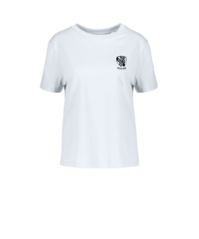 Merch Muser T-Shirt Women White | #justlogo1c
