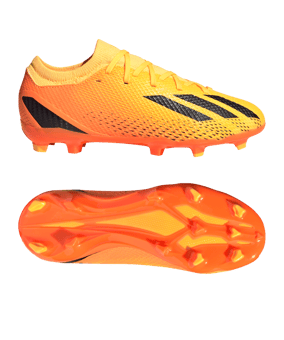 adidas X Speedportal.3 FG Heatspawn Kids Orange Gold Schwarz - gold