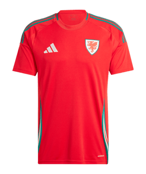 adidas FAW Wales Trikot Home 2024 Rot