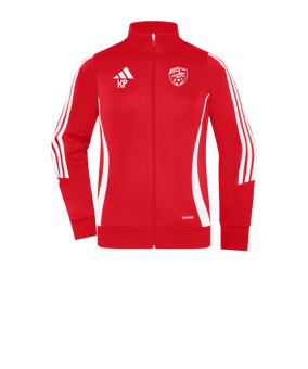 adidas Tiro 24 Trainingsjacke Damen Rot Weiss