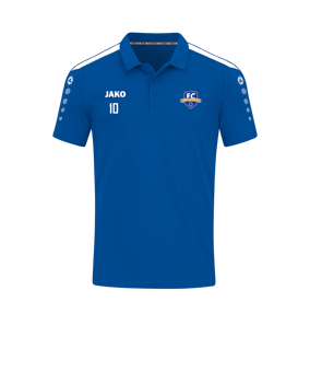 JAKO Power Poloshirt Blau Weiss F400