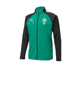 PUMA teamLIGA Trainingsjacke Kids Grün Schwarz F05
