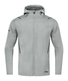 JAKO Challenge Freizeit Kapuzenjacke Grau F521 - grau