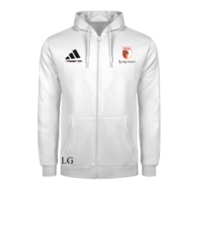 adidas Entrada 26 Kapuzenjacke Weiß