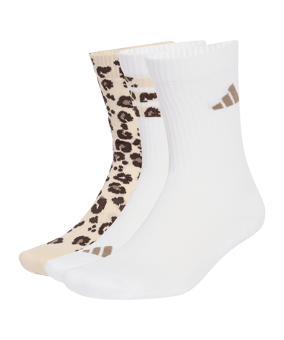 adidas Leo Graphic 3er Pack Socken Beige - beige