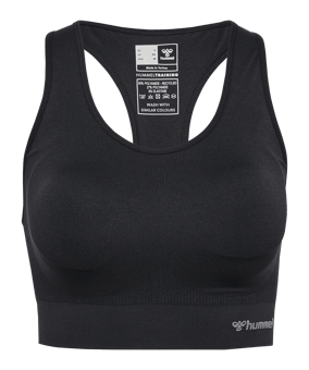 Hummel Tif Seamless Padded Sport-BH Damen Schwarz F2001 - schwarz