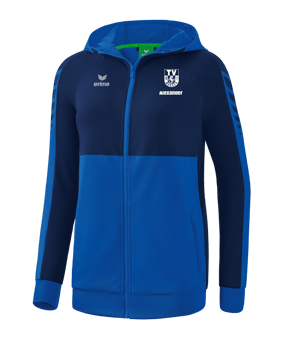 Erima Six Wings Kapuzenjacke Damen Blau