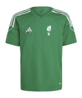 adidas Tiro 23 Trikot Kids Dunkelgrün Weiss
