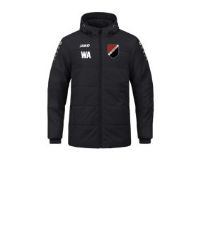 JAKO Team Coach Kapuzenjacke Kids Schwarz F800
