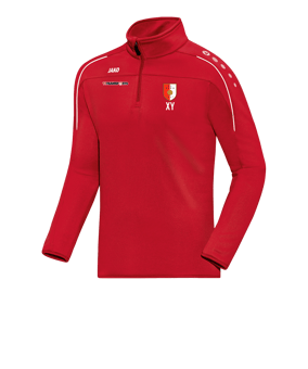 JAKO Classico Ziptop Rot Weiss F01