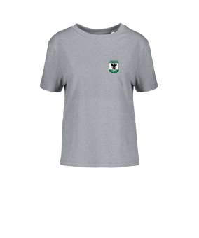 Merch Muser T-Shirt Women Heather Grey | #justlogo4c