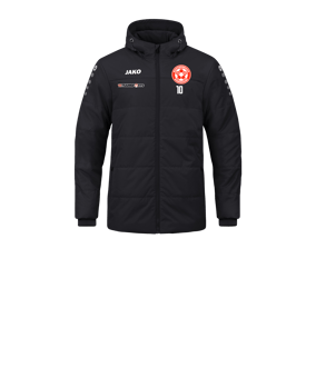 JAKO Team Coach Kapuzenjacke Kids Schwarz F800