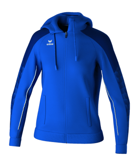 Erima Evo Star Kapuzenjacke Damen Blau - blau