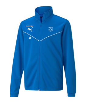 PUMA teamRISE Poly Trainingsjacke Kids Blau F02