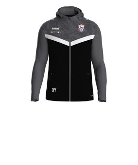 JAKO Iconic Kapuzenjacke Kids Schwarz F801
