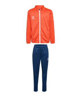 Hummel Logo Trainingsanzug Kids Orange F4205 - orange