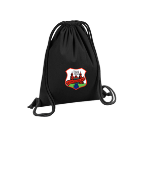Merch Organic Premium Cotton Gymsack Black | logo4c