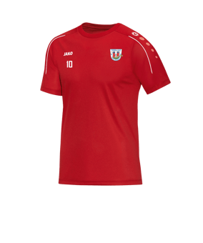 JAKO Classico T-Shirt Rot Weiss F01