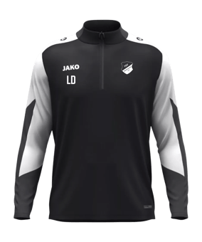 JAKO Dynamic Zip Top Sweatshirt Schwarz F826