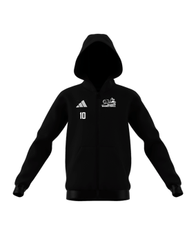 adidas Entrada 26 Kapuzenjacke Kids Schwarz