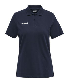 Hummel hmlGO Cotton Poloshirt Damen Blau F7026 - blau
