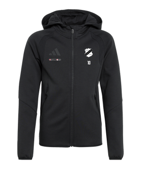 adidas Tiro Travel Hoody Kids Schwarz