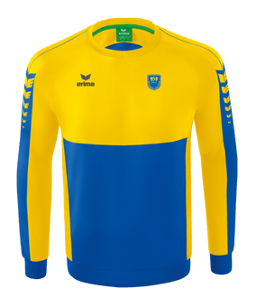 Erima SIX WINGS Sweatshirt Blau Gelb