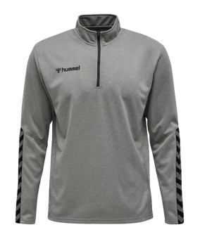 Hummel Authentic HalfZip Sweatshirt Grau F2006 - grau