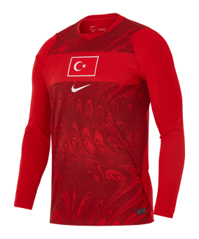 Nike TFF Türkei Trikot Langarm Home WM 2026 Rot F614 - rot