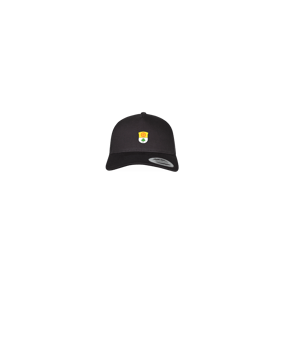 Merch 5 Panel Retro Trucker Cap Schwarz