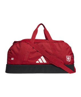 adidas Tiro League Duffel Bag Gr. L Rot Weiss