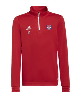 adidas Entrada 22 HalfZip Sweatshirt Kids Rot