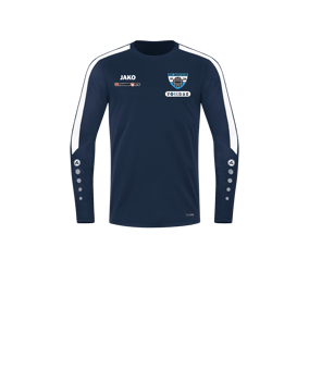 JAKO Power Sweatshirt Kids Blau Weiss F900