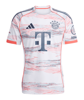 adidas FC Bayern München Trikot Away 2025/2026 Kids Weiß - weiss