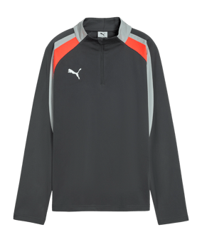 PUMA Individualliga 1/4 Zip Sweatshirt Kids Grau F10 - grau
