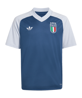 adidas FIGC Italien Prematch Trikot Away WM 2026 Kids Blau - blau