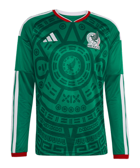 adidas Mexiko Trikot Langarm Home WM 2026 Grün - gruen