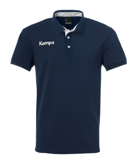 Kempa Prime Polo Shirt Dunkelblau Weiss F06 - blau