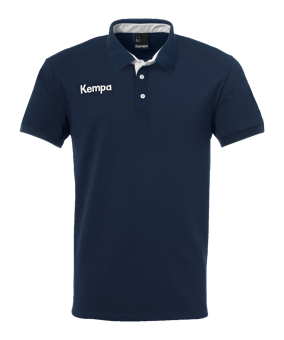 Kempa Prime Polo Shirt Dunkelblau Weiss F06 - blau