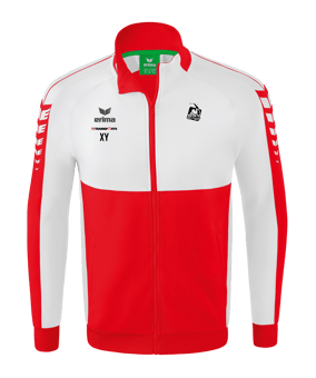 Erima Six Wings Trainingsjacke Kids Rot Weiss