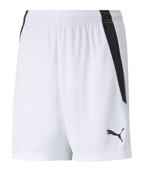 PUMA teamLIGA Short Kids Weiss Schwarz F04 - weiss