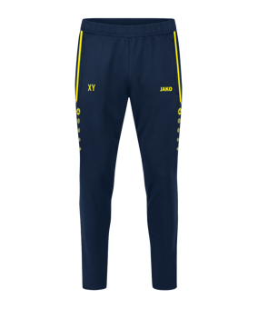 JAKO Allround Trainingshose Damen Blau Gelb F904