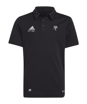 adidas Entrada 22 Poloshirt Kids Schwarz