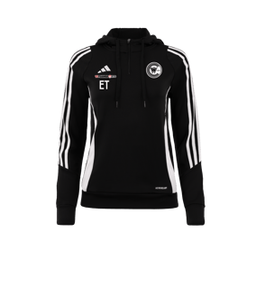 adidas Tiro 24 Hoody Damen Schwarz Weiss