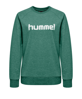 Hummel Cotton Logo Sweatshirt Damen Grün F6140