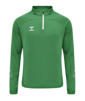 Hummel hmlLEAD HalfZip Sweatshirt Grün F6235 - gruen