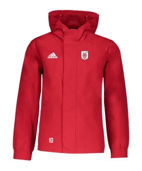 adidas Entrada 22 Allwetterjacke Kids Rot
