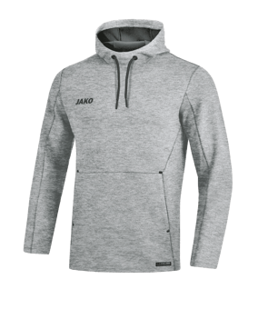 JAKO Premium Basic Kapuzensweatshirt Grau F40 - grau