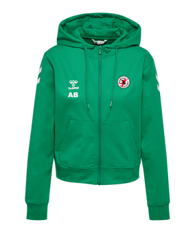 Hummel Go 2.0 Chevron Kapuzenjacke Damen Grün F6235